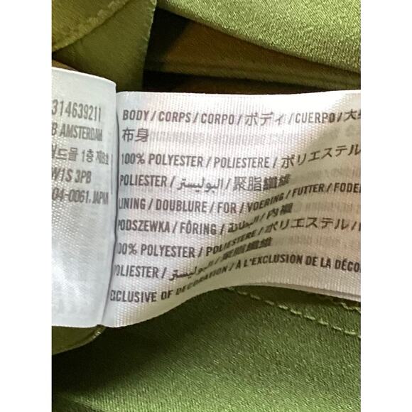 NWT Abercrombie & Fitch Women's The A&F Giselle Pleated Mini Dress Green Size XL - Picture 11 of 14